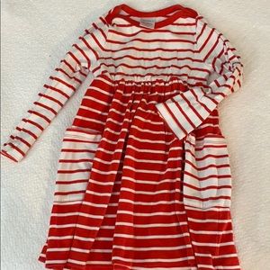 Red stripe dress
